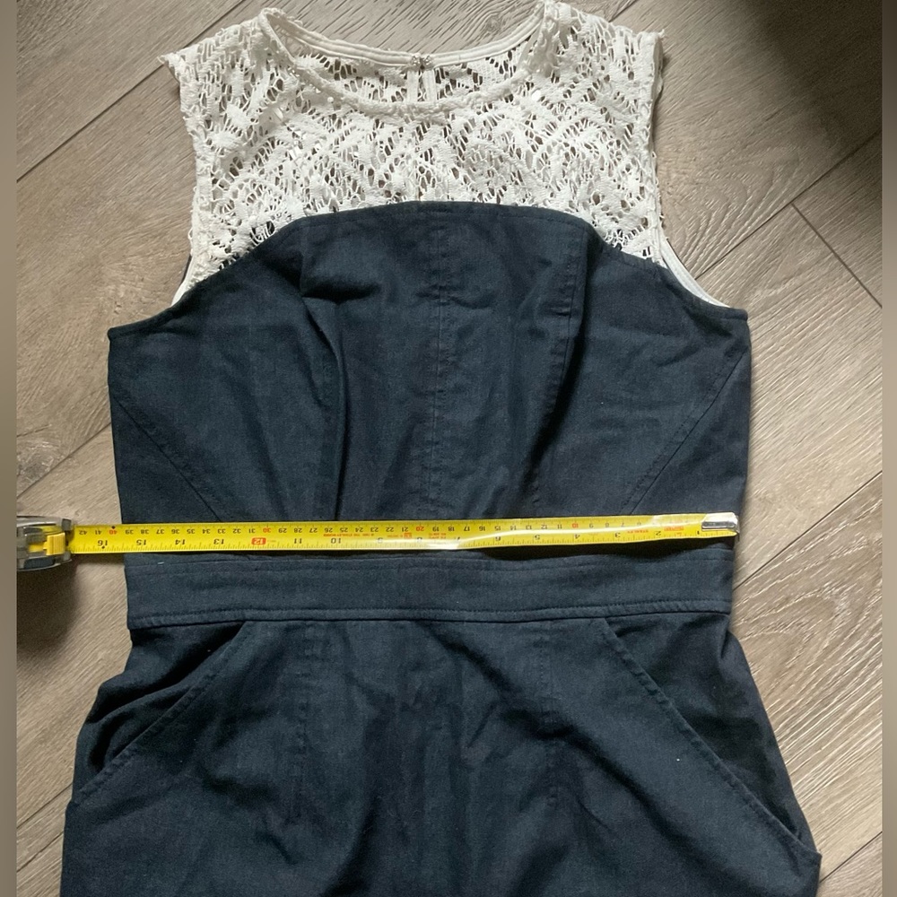 Denim and lace dress size 10
